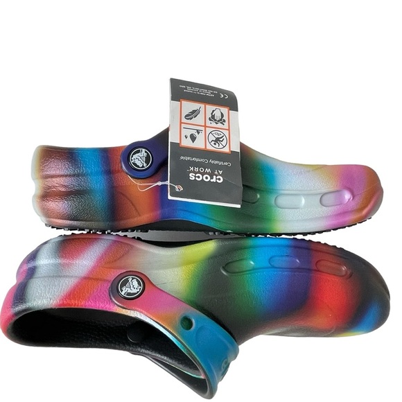 Crocs Bistro Graphic Slip Resistant Work Clog Women’s Size 6 Men’s Size 4 - Picture 4 of 6